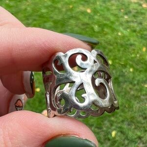 Retired Silpada Eden Scroll Ring